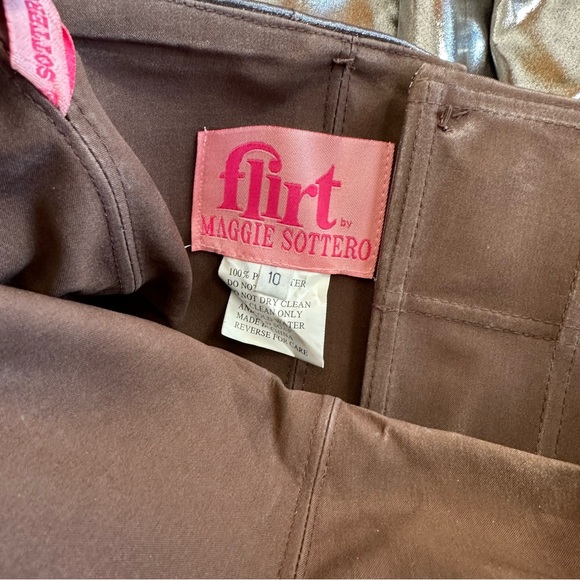 Flirt by Maggie Sottero Silver Pewter Metallic Strapless Formal Gown - Picture 12 of 16